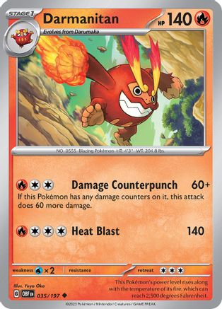 Darmanitan (035) [SV03 Obsidian Flames] Reverse Holofoil - Uncommon