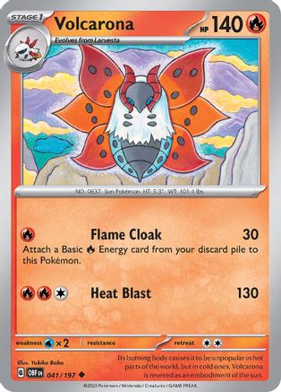 Volcarona (041) [SV03 Obsidian Flames] Reverse Holofoil - Uncommon