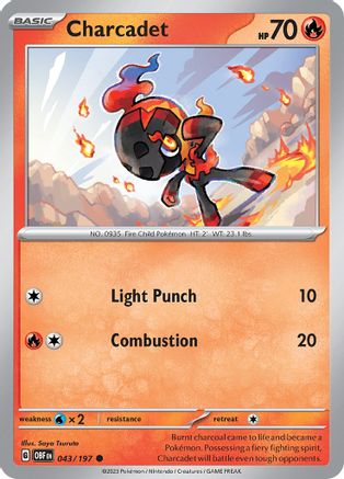Charcadet (043) [SV03 Obsidian Flames] - Common