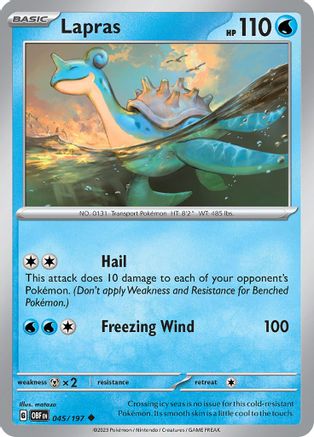 Lapras (045) [SV03 Obsidian Flames] Reverse Holofoil - Uncommon