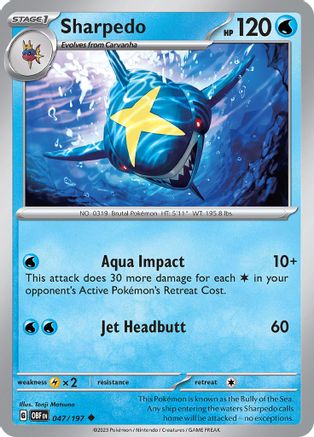 Sharpedo (047) [SV03 Obsidian Flames] - Uncommon