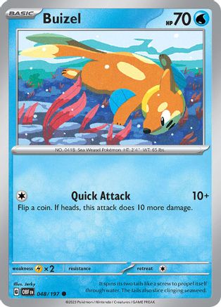 Buizel (048) [SV03 Obsidian Flames] Reverse Holofoil - Common
