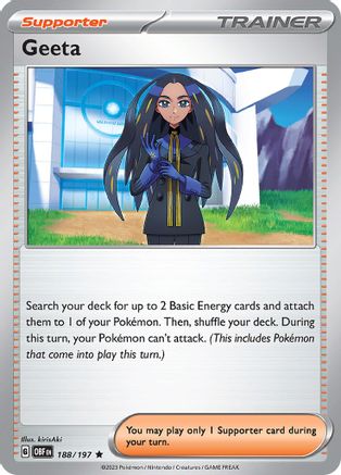 Geeta (188) [SV03 Obsidian Flames] Holofoil - Rare