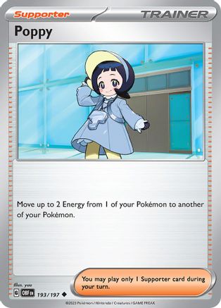 Poppy (193) [SV03 Obsidian Flames] Reverse Holofoil - Uncommon