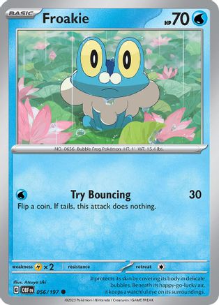 Froakie (056) [SV03 Obsidian Flames] Reverse Holofoil - Common