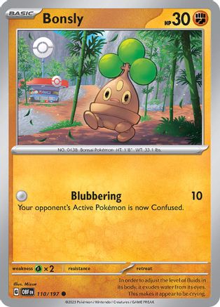 Bonsly (110) [SV03 Obsidian Flames] - Common