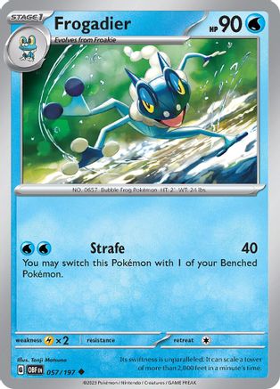Frogadier (057) [SV03 Obsidian Flames] Reverse Holofoil - Uncommon