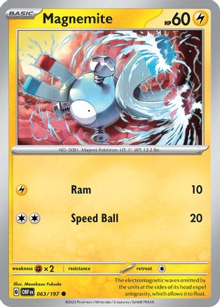 Magnemite (063) [SV03 Obsidian Flames] - Common