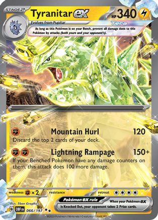 Tyranitar ex (066) [SV03 Obsidian Flames] Holofoil - Double Rare