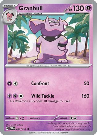 Granbull (088) [SV03 Obsidian Flames] - Uncommon