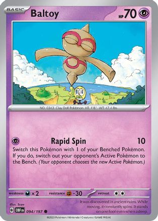 Baltoy (094) [SV03 Obsidian Flames] Reverse Holofoil - Common