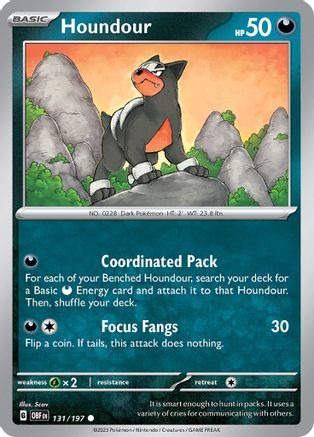 Houndour (131/197) [SV03 Obsidian Flames] - Common