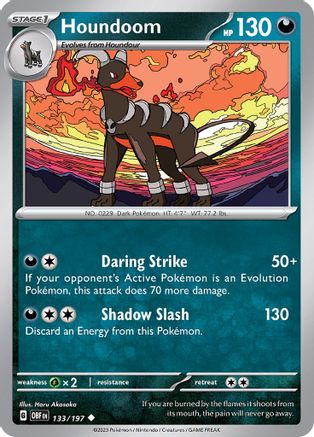 Houndoom (133) [SV03 Obsidian Flames] Reverse Holofoil - Uncommon