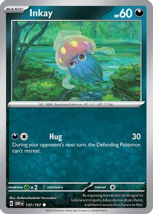 Inkay (137) [SV03 Obsidian Flames] Reverse Holofoil - Common