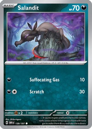 Salandit (139) [SV03 Obsidian Flames] Reverse Holofoil - Common