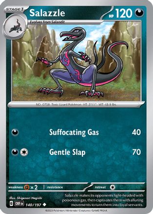 Salazzle (140) [SV03 Obsidian Flames] Reverse Holofoil - Uncommon