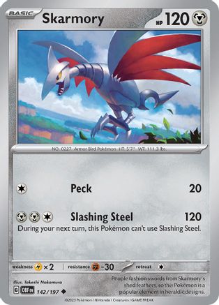 Skarmory (142) [SV03 Obsidian Flames] Reverse Holofoil - Uncommon