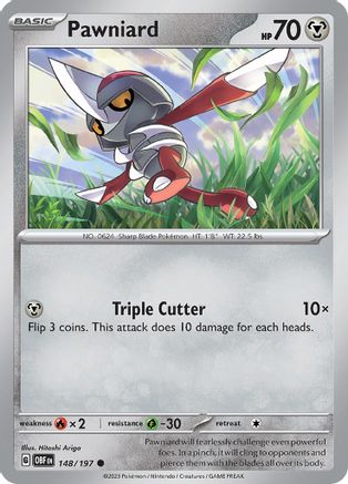 Pawniard (148) [SV03 Obsidian Flames] Reverse Holofoil - Common