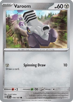 Varoom (154/197) [SV03 Obsidian Flames] Reverse Holofoil - Common