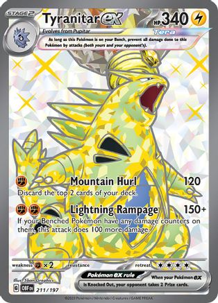 Tyranitar ex (211/197) [SV03 Obsidian Flames] Holofoil - Ultra Rare