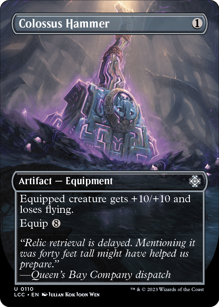 Colossus Hammer (Borderless) (LCC-110) [The Lost Caverns of Ixalan Commander]