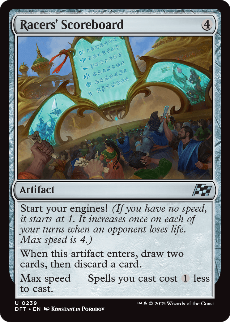 Racers' Scoreboard (DFT-239) [Aetherdrift] Foil