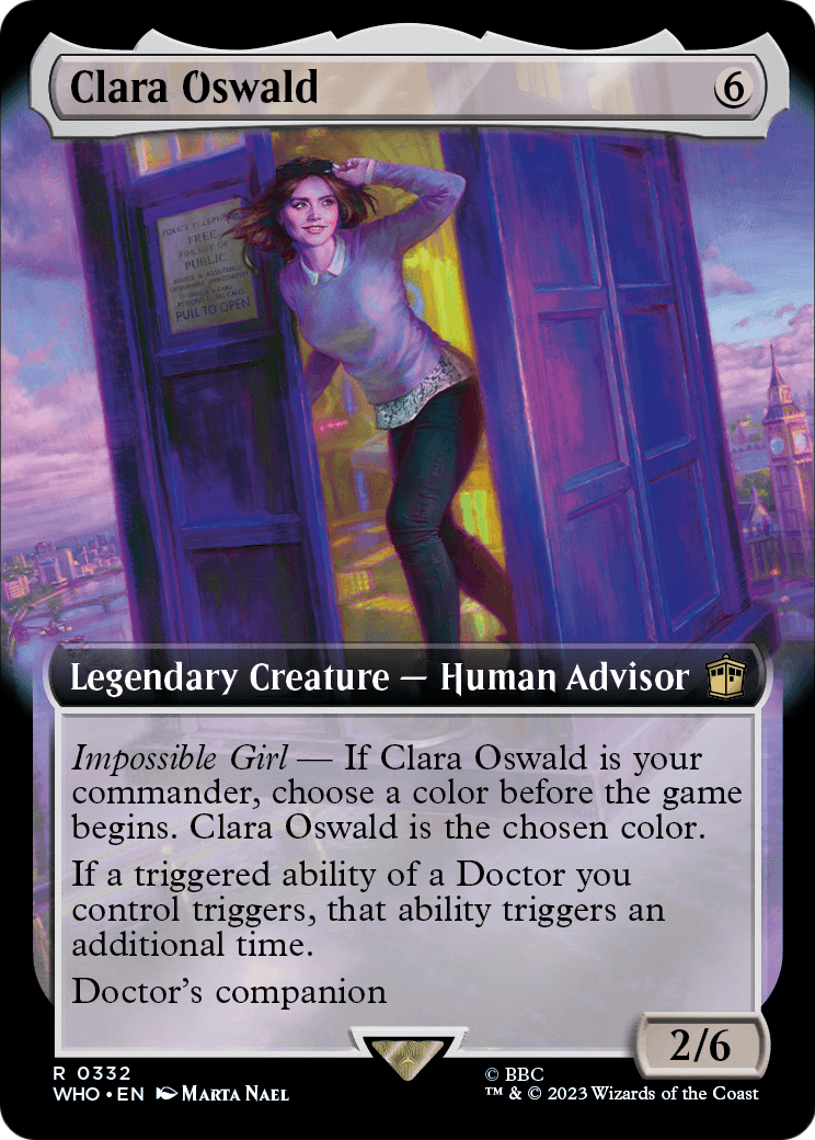 Clara Oswald (Extended Art) (WHO-332) [Doctor Who] Foil
