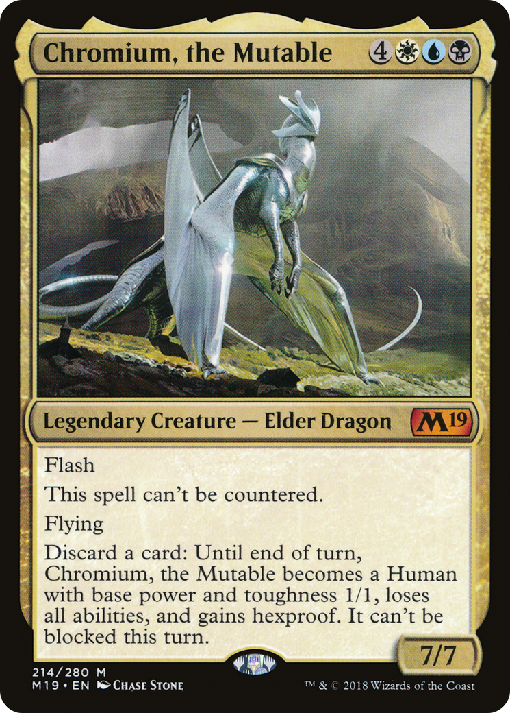 Chromium, the Mutable (M19-214) [Core Set 2019] Foil