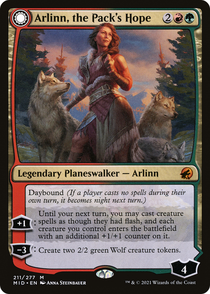 Arlinn, the Pack's Hope (MID-211) [Innistrad: Midnight Hunt] Foil