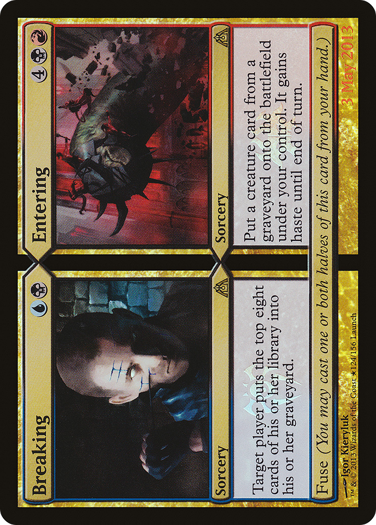 Breaking // Entering (LARP-124) [Dragon's Maze Promos] Foil