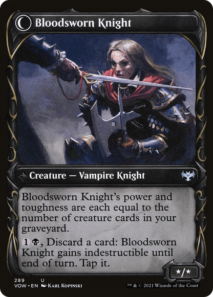 Bloodsworn Squire (Showcase) (VOW-289) [Innistrad: Crimson Vow]