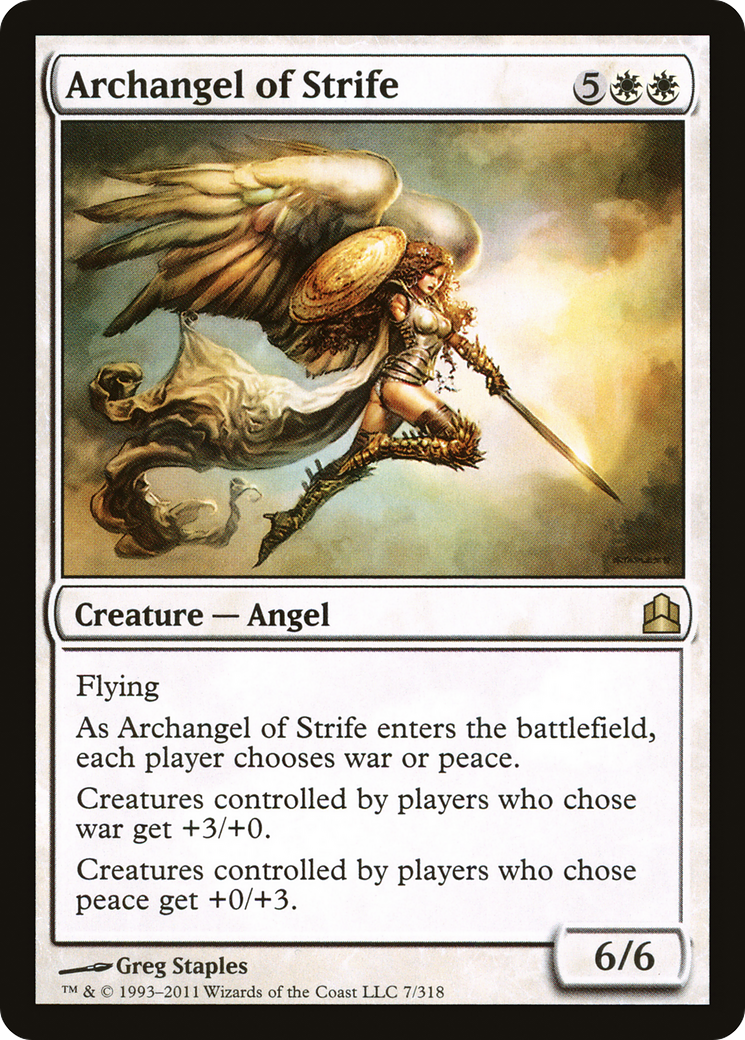 Archangel of Strife (CMD-007) [Commander 2011]