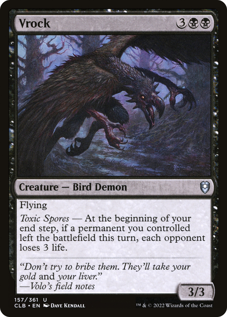 Vrock (CLB-157) [Commander Legends: Battle for Baldur's Gate] Foil