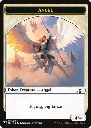 Angel // Warrior Double-Sided Token (LIST-1 // 17) [The List Reprints]