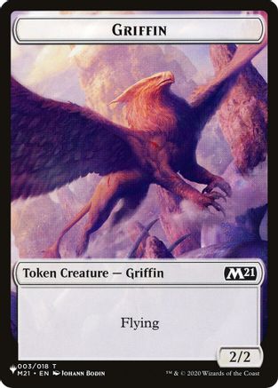 Griffin // Warrior Double-sided Token (LIST-3 // 17) [The List Reprints]