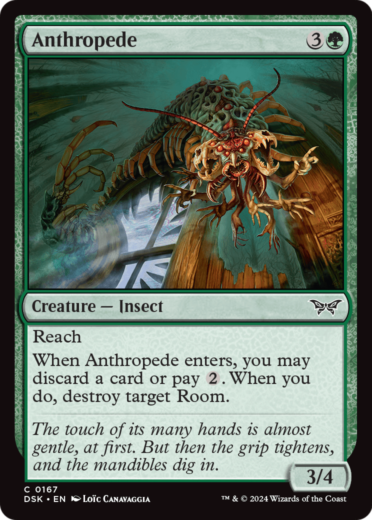 Anthropede (DSK-167) [Duskmourn: House of Horror] Foil