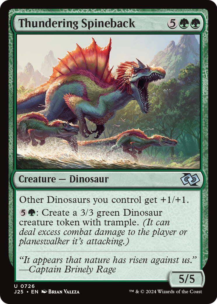 Thundering Spineback (J25-726) [Foundations Jumpstart]