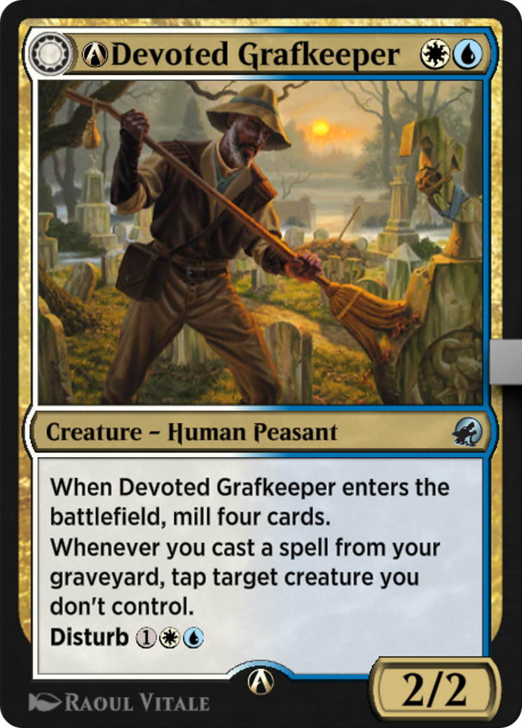 A-Devoted Grafkeeper // A-Departed Soulkeeper (MID-A-218) [Innistrad: Midnight Hunt]