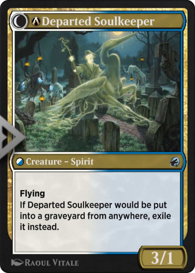 A-Devoted Grafkeeper // A-Departed Soulkeeper (MID-A-218) [Innistrad: Midnight Hunt]