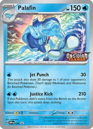 Palafin (Prerelease) (036) [SV Scarlet & Violet Promo Cards] Holofoil - Promo
