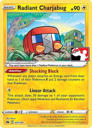 Radiant Charjabug (51) [Prize Pack Series Cards] Holofoil - Radiant Rare