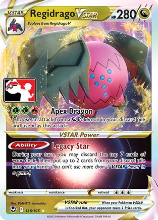 Regidrago VSTAR (136) [Prize Pack Series Cards] Holofoil - Ultra Rare