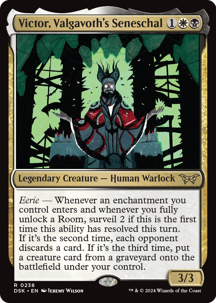 Victor, Valgavoth's Seneschal (DSK-238) [Duskmourn: House of Horror] Foil