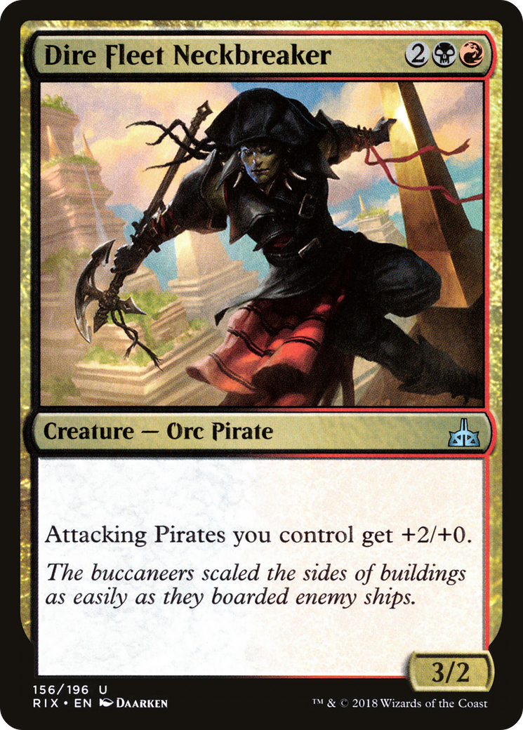 Dire Fleet Neckbreaker (RIX-156) [Rivals of Ixalan] Foil