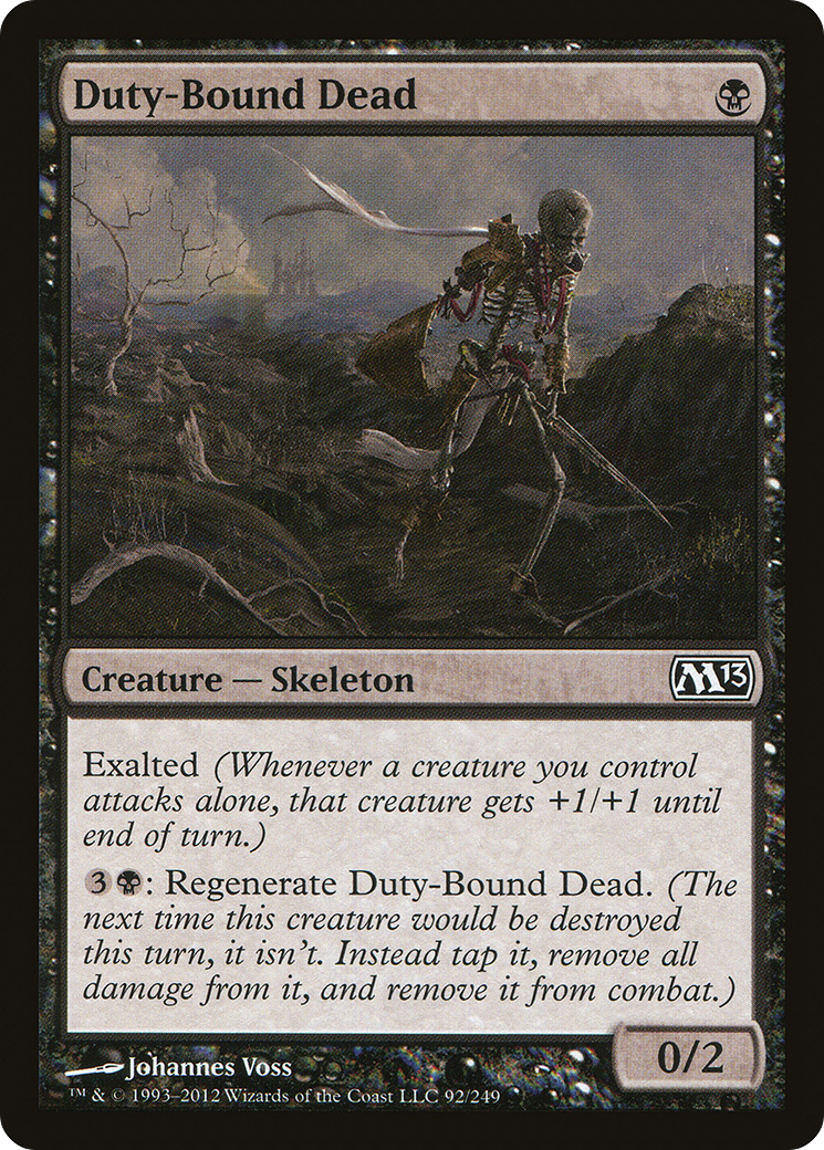 Duty-Bound Dead (M13-092) [Magic 2013]