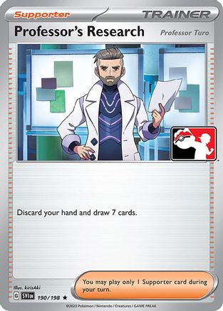 Professor's Research (190/198) [Prize Pack Series Cards] - Rare