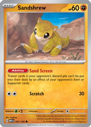 Sandshrew (027) [SV Scarlet & Violet 151] - Common