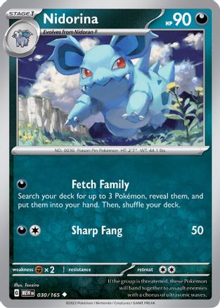 Nidorina (030) [SV Scarlet & Violet 151] Reverse Holofoil - Uncommon