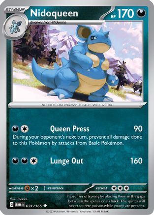 Nidoqueen (031) [SV Scarlet & Violet 151] Reverse Holofoil - Uncommon