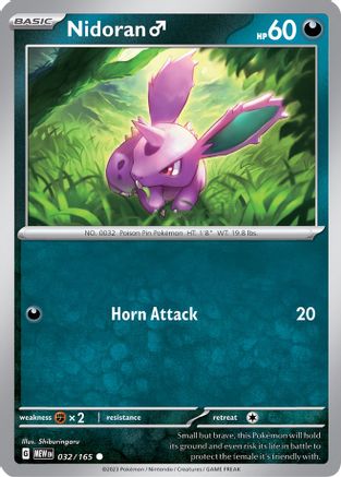 Nidoran M (032) [SV Scarlet & Violet 151] Reverse Holofoil - Common